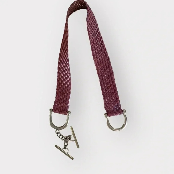 Micheal Kors brown woven leather belt - Picture 2 of 9